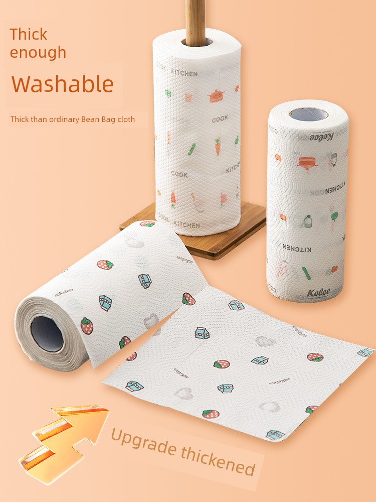 Lazy Rag Wet and Dry Household Cleaning Supplies Kitchen Paper Paper Towel Disposable Dishcloth For Home