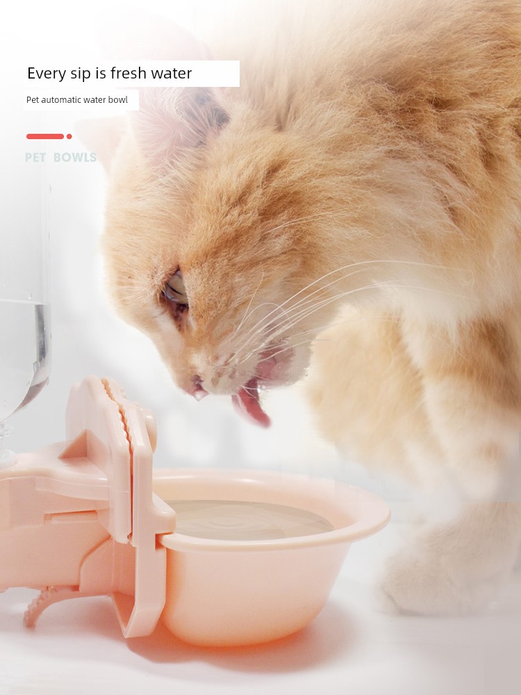 Pet Supplies Drinking Water Apparatus Cat Bowl Small Size Dogs Auto Drink Anti-Tumble Dog Water Fountain Cat Teddy Water Bowl