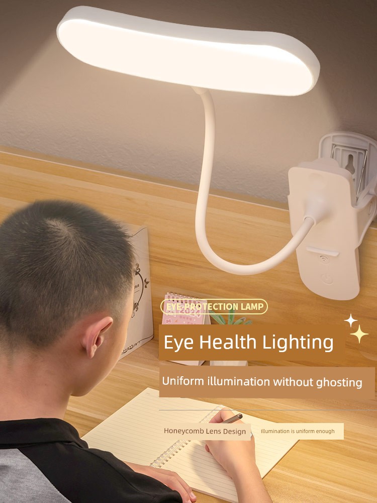 Remote Control Clip-Type Rechargeable College Student Bedroom Table Lamp