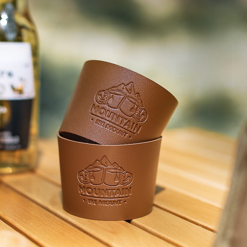 Camping Anti-Scald and High Temperature Resistant Coffee Cup Leather Outdoor