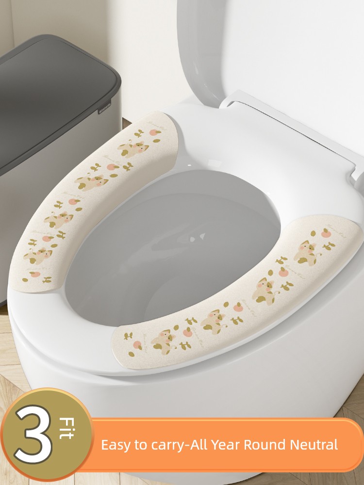 Household Paste Type Mat Washable Net Red Toilet