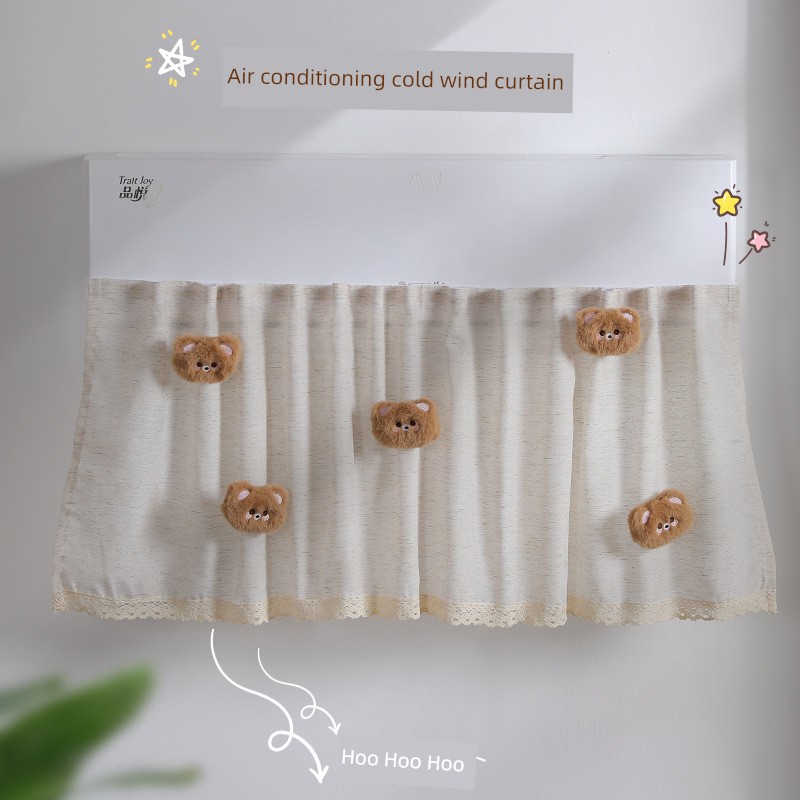 Air Conditioning Windshield Door Curtain Anti-Direct Blowing Neutral Air Outlet Wind Curtain Windshield Fabric Wind Curtain Confinement Baby