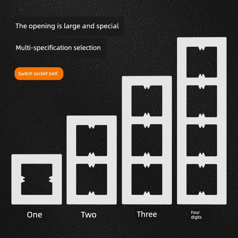 Bottom Case Hole Opened Large 86 Type Switch Socket Decorative Cover Panel Decorative Hole Covers Extra Large Cover Cover Box Ugly Cover Pad