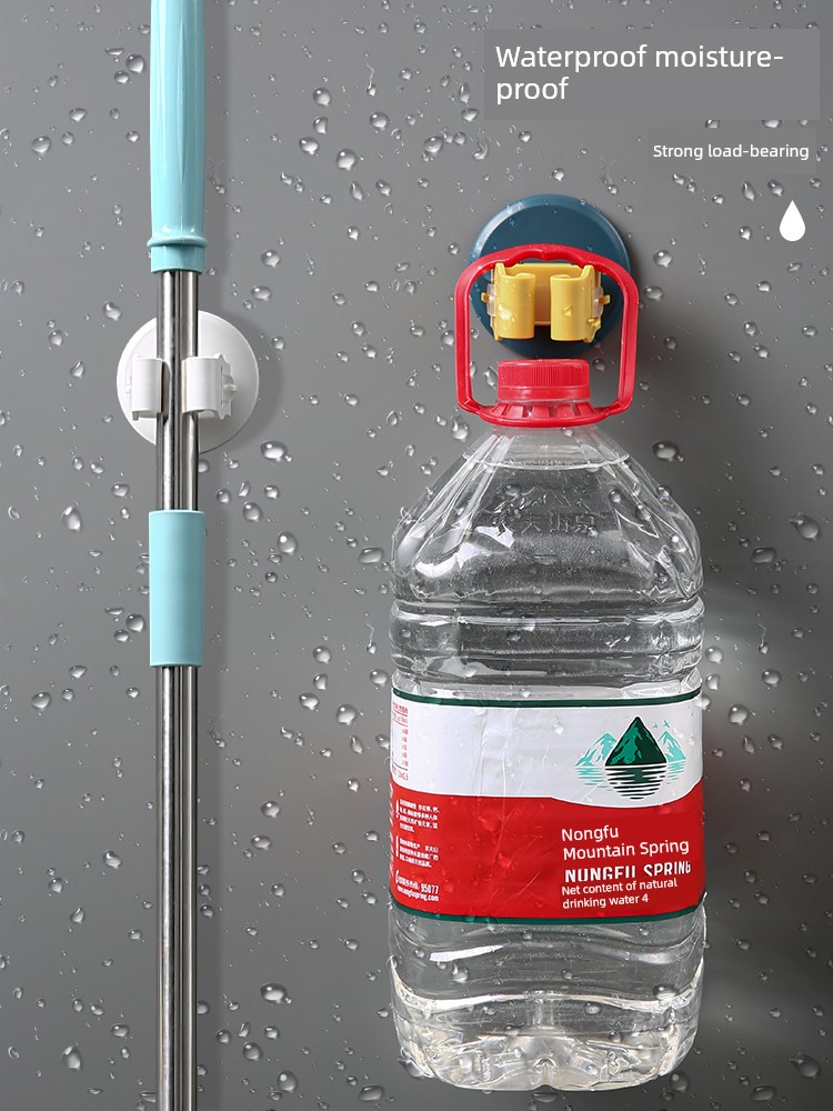 Strong Appliance Traceless Snap-on Rack Mop Hook