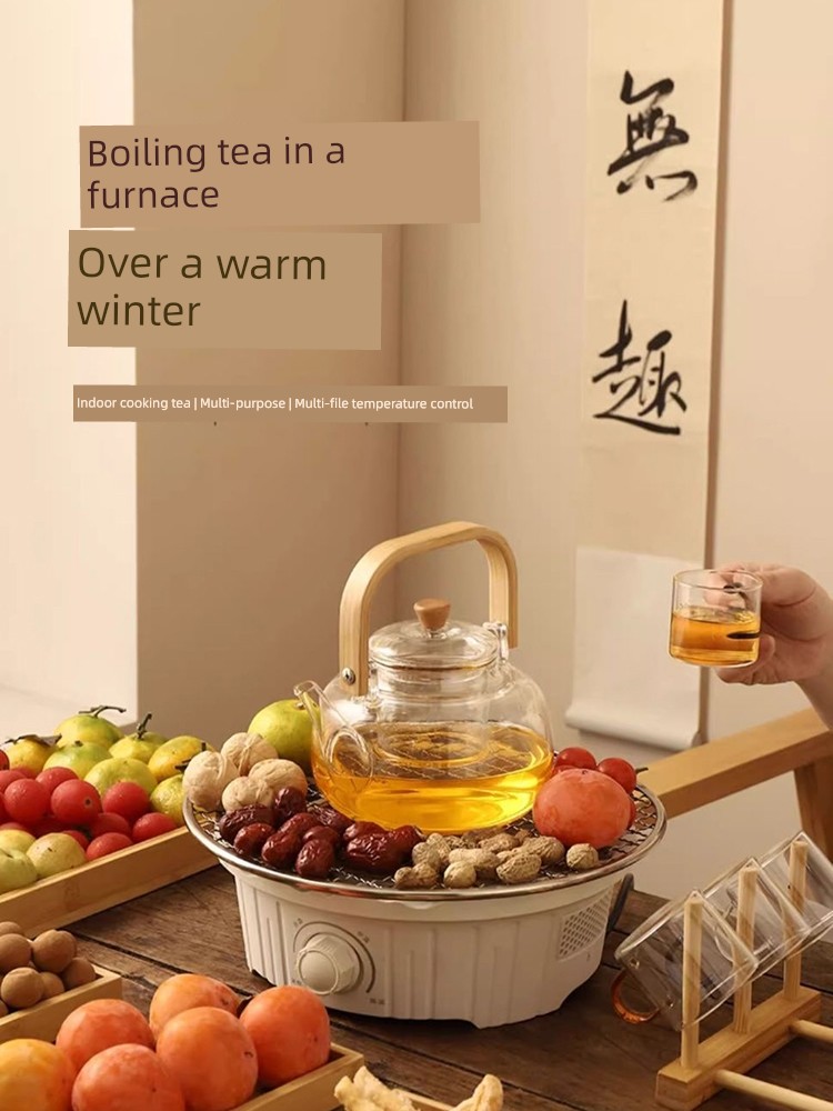 Full Set of Tea Cooking Utensils, Tea Brewing Pot 2024 New Arrival Internet Celebrity For Home Indoor Electric Ceramic Stove Oven Suit Open Flame