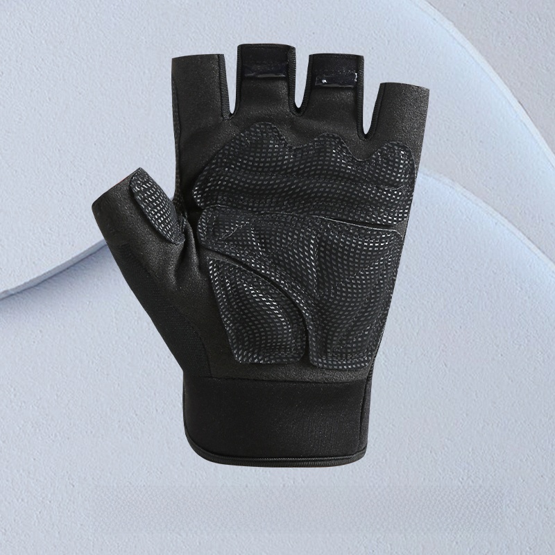Tactical Hiking Non Slip Abrasion Resistant Fishing Half Finger Gloves