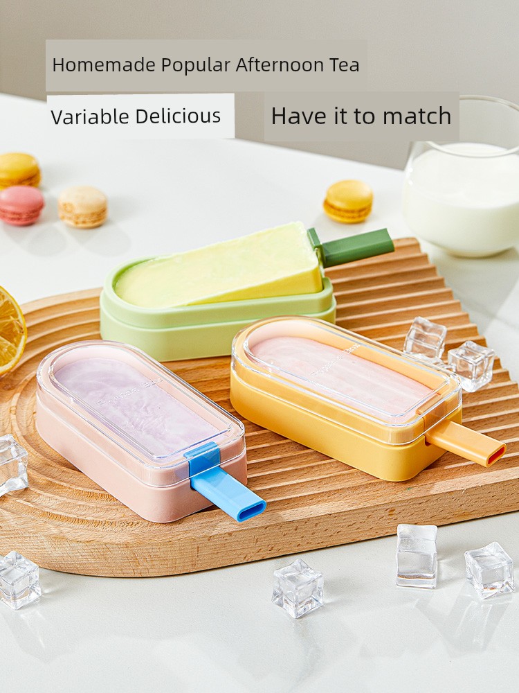 Silicone Ice Cream Mold For Home Food Grade Ice Sucker Ice Cream Popsicle Making Ice Maker Kids Homemade Ice Cream Mold