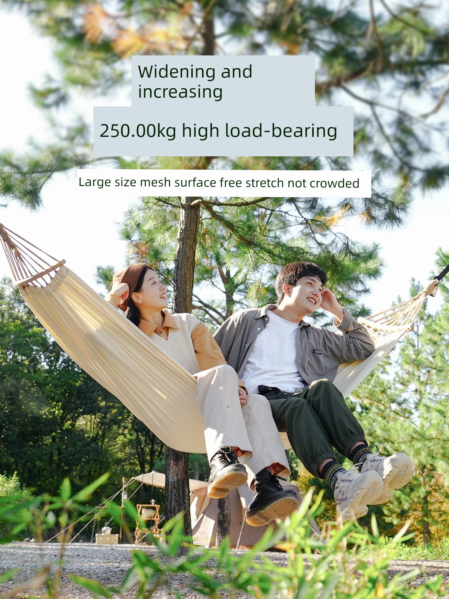 Primitive Man Pure Cotton Dormitory Kids Tourism Camping Hammock