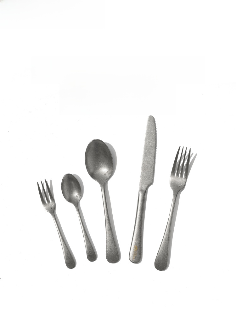 Mobi Garden Exquisite Camping Lightweight Portable Tableware Picnic Camping 304 Stainless Steel Tablespoon Fork Table Knife Sy