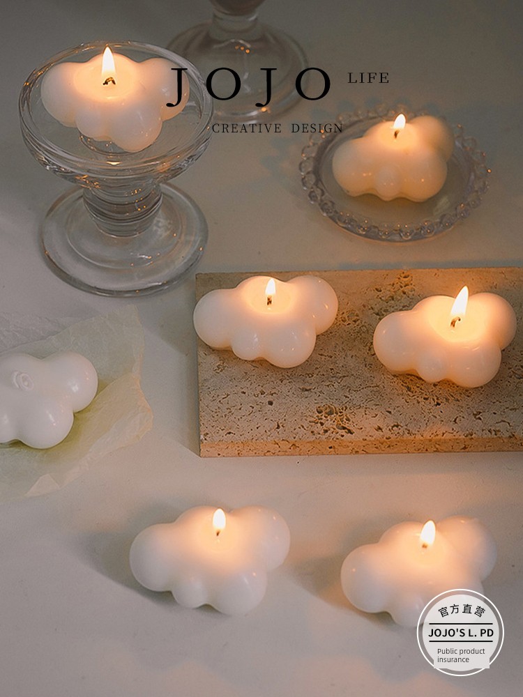 Jojo's L. Pd. Mr. Grocery. Cloud Aromatherapy Candle Creative Fragrance Smoke-Free Small Ornaments | Acid Woven