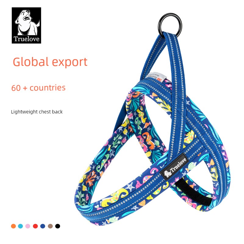 Truelove Dog Hand Holding Rope Dog Leash Vest-Style Small, Medium and Large Dogs Chest Strap Explosion-Proof Pet Supplies