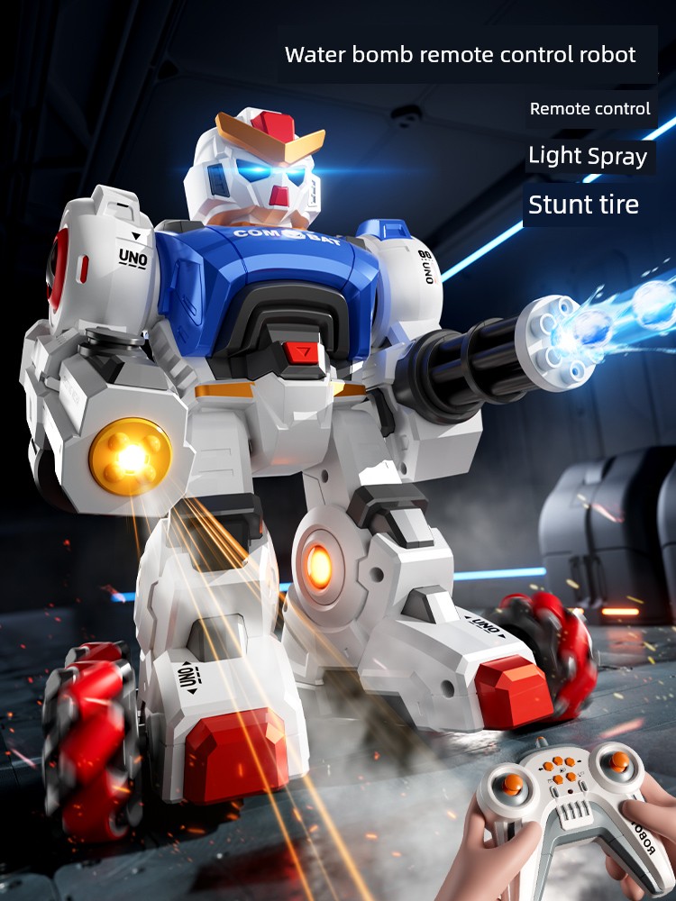 Remote Control Robot Classy Smart Black Technology Boy Water Bomb Toy Battle Kids 2025 Music Boy