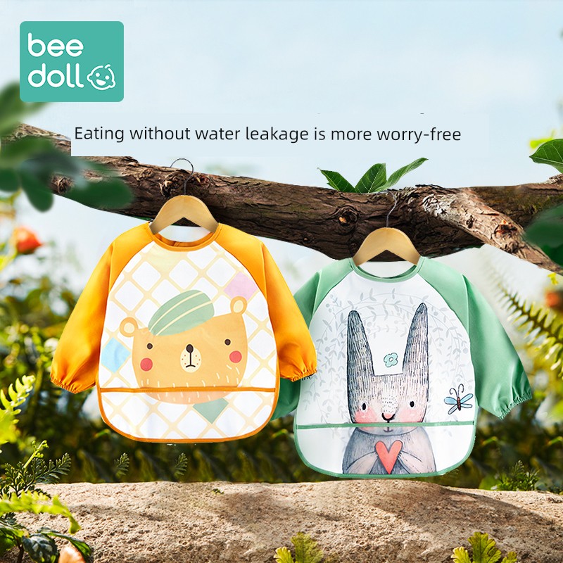 Pinny Water and Dirt Resistant Drawing Boys and Girls Spring and Autumn Overclothes