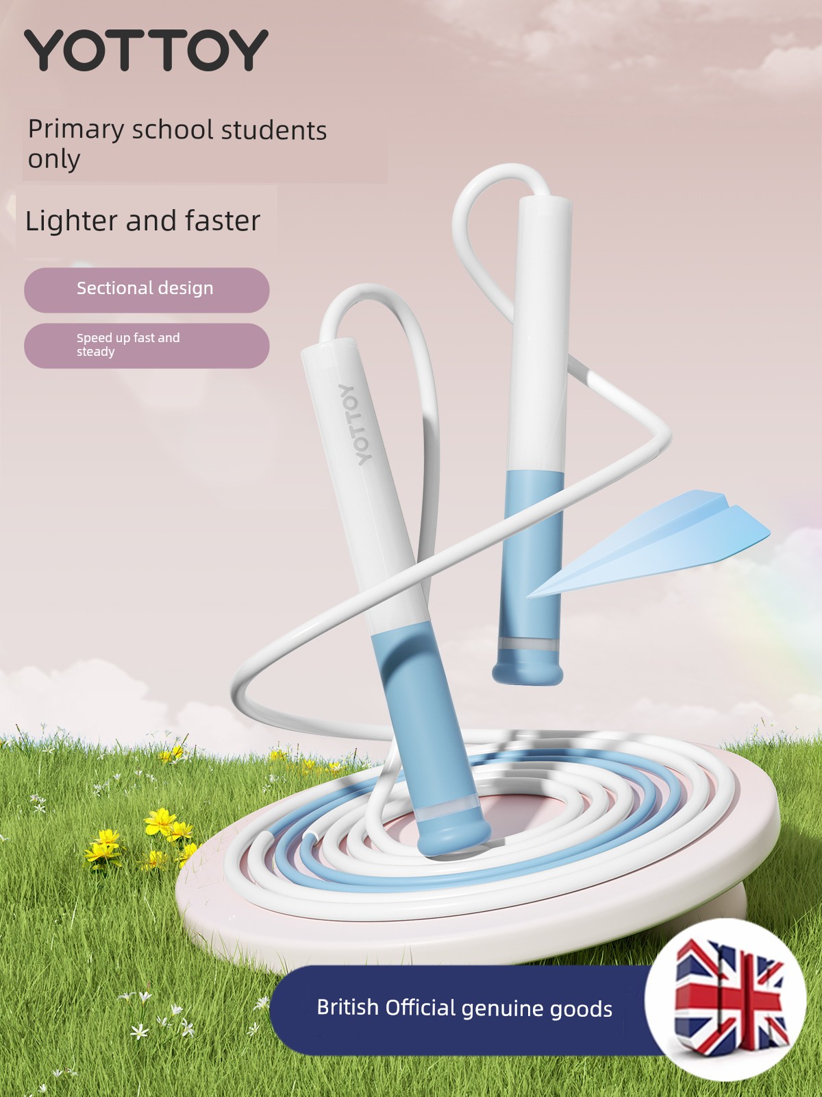 Kids Racing Skipping Rope Only for Pupils Segmented Sand Professional Kindergarten Junior High School Entrance Examination