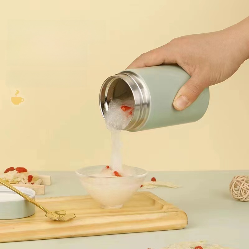 Braised Cup Snow Fungus Broth Bird's Nest Porridge Smoulder Fantastic Product 304 Stainless Steel Portable Small Warm-Keeping Water Cup Portable Long-Lasting Appearance
