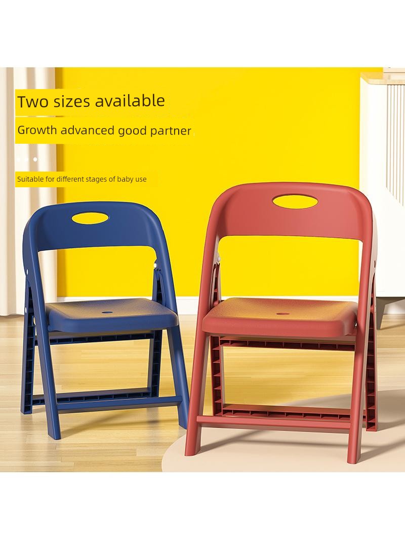 Jujiajia Plastic Folding Chair Backrest Type Small Size Thickened Children's Kindergarten Small Chair Cartoon Children's Folding