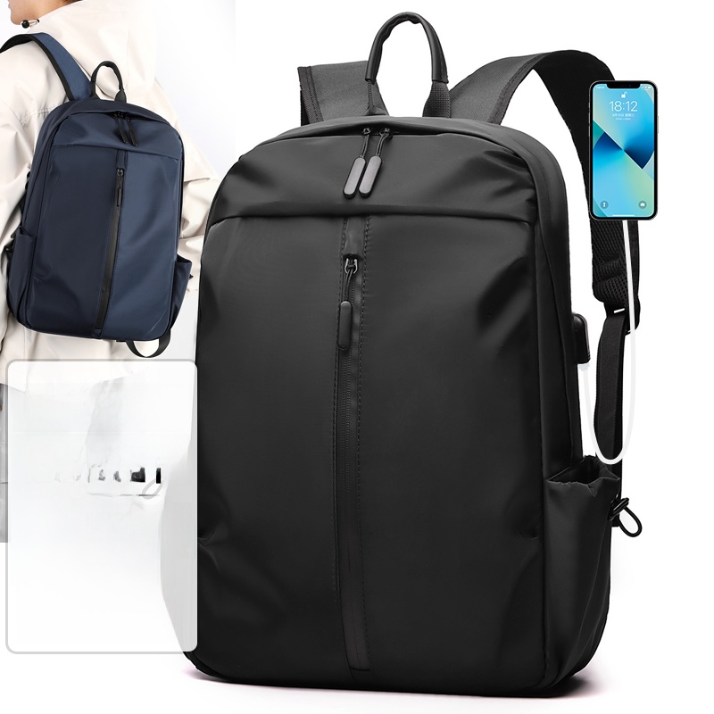 Omaska Men Business Lightweight Double-Shoulder Backpack