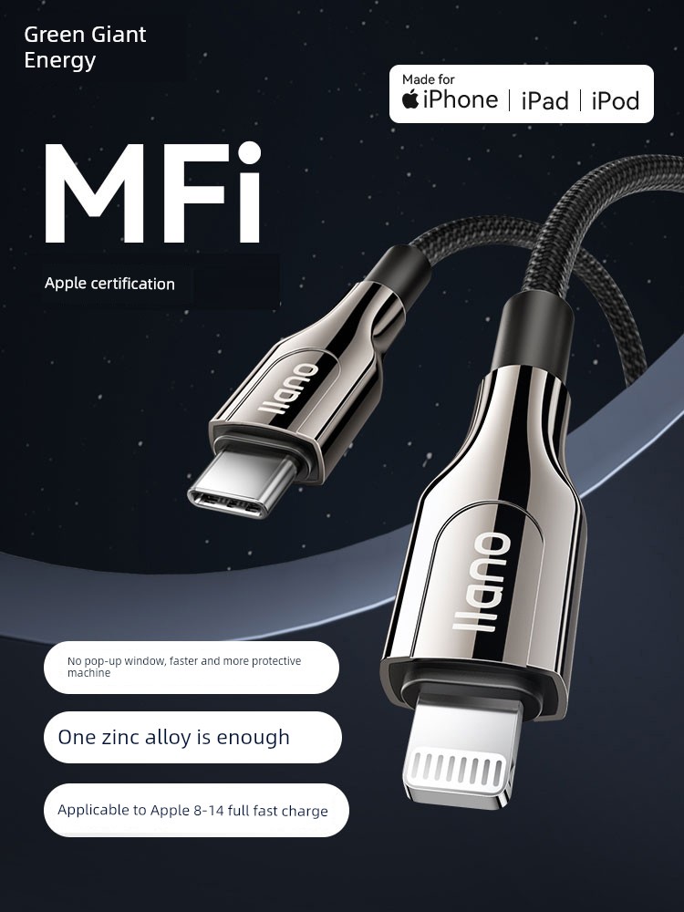 Llano MFI Certified Data Cable for Apple 14 Mobile Phone Charging Cable Iphone13max12pro Tablet PD Fast Charge Ipone7/8Plus/Xr/11xc Port to Lightning