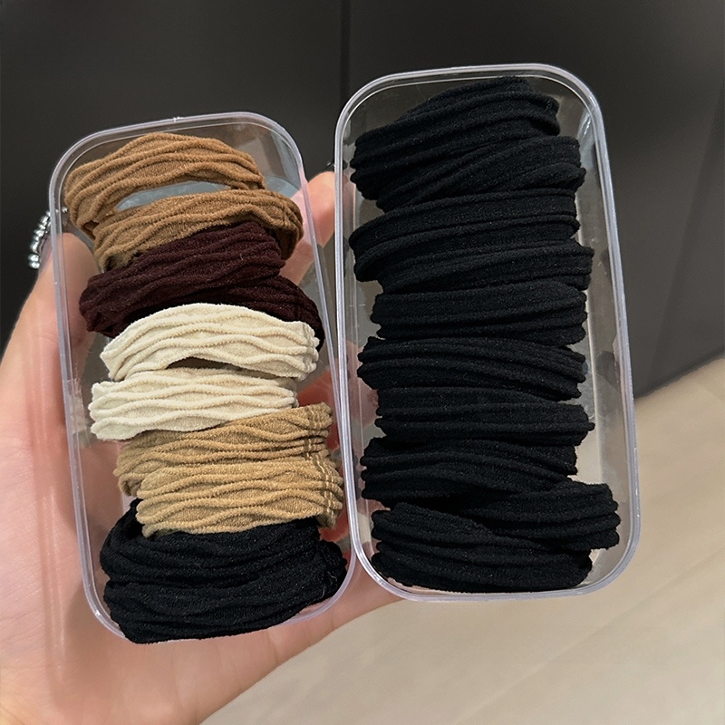 High Ponytail Hair String High Elastic Durable Rubber Band Female Hair Ring 2024 New Arrival Classy Spring and Summer Head Rope Headdress