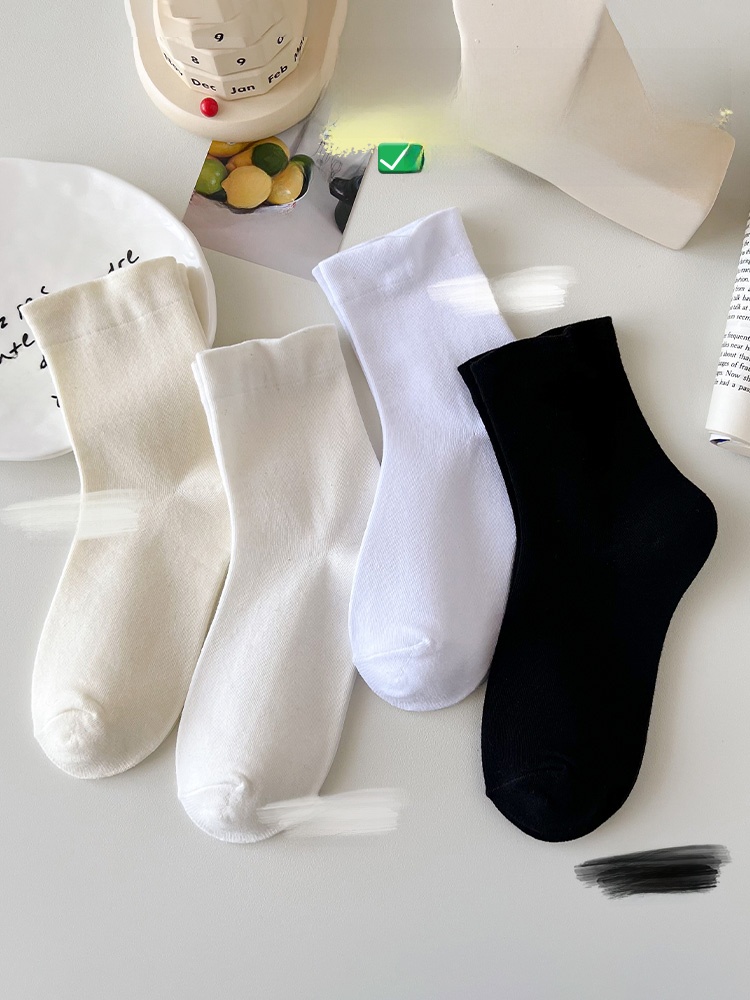 Women's Socks Pure Cotton Mid-Calf Length Socks Summer Bunching Socks Tide Maternity Socks Hole Shoes Short Socks Invisible Abrasion Resistant Sweat-Absorbent Ultra-Thin