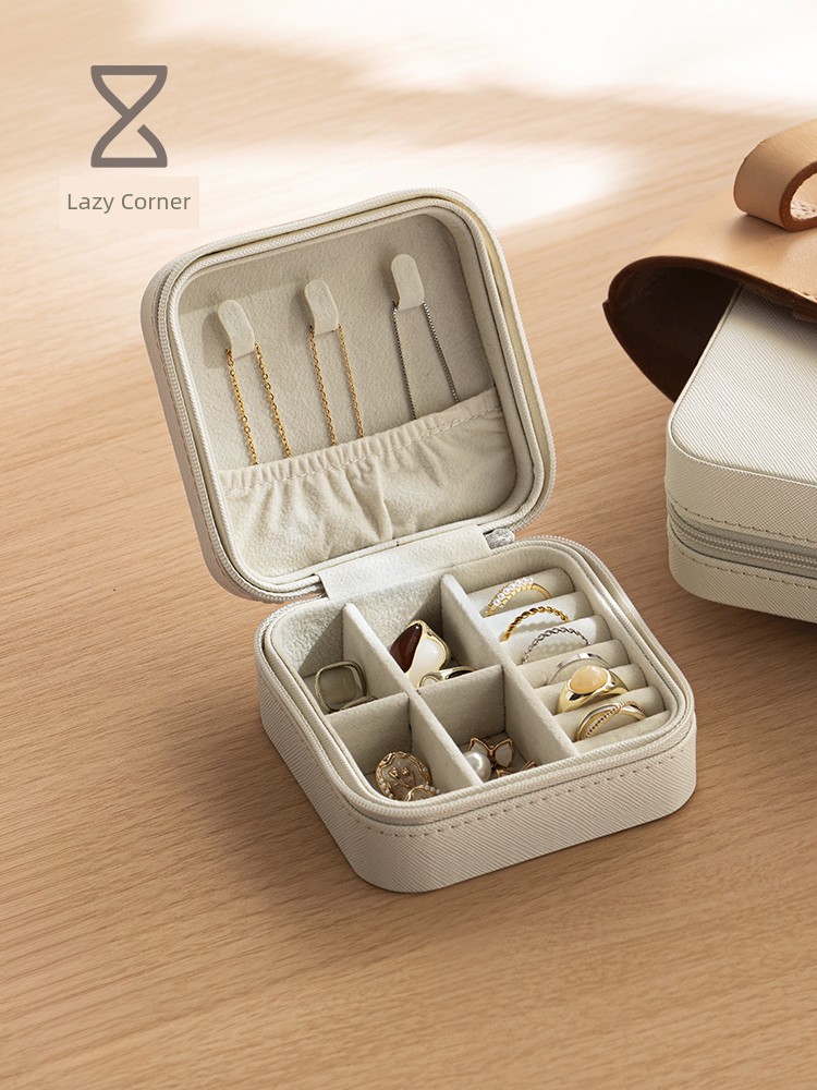 Lanjiaoluo Portable Small Travel Ring Jewelry Box