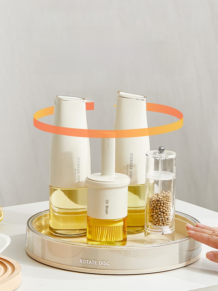 Modern Housewife Rotate Spice Rack Kitchen Salt Soy Sauce Bottle Jar Seasoning Pallet Rack Multi-Function Storage Rack