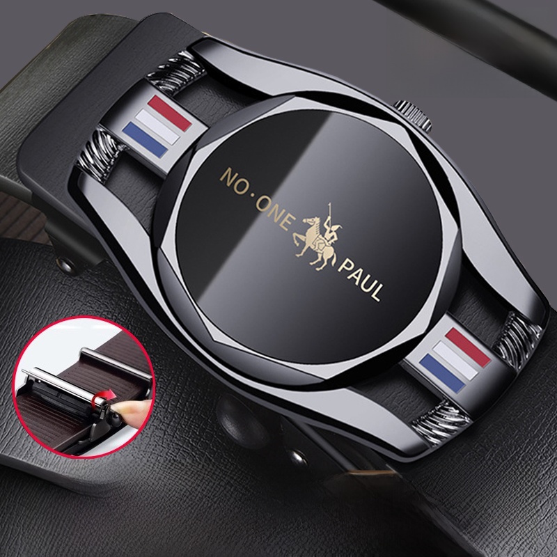 Men's High-End Inner Wear Denim Suit Pants Zodiac Toothless Belt