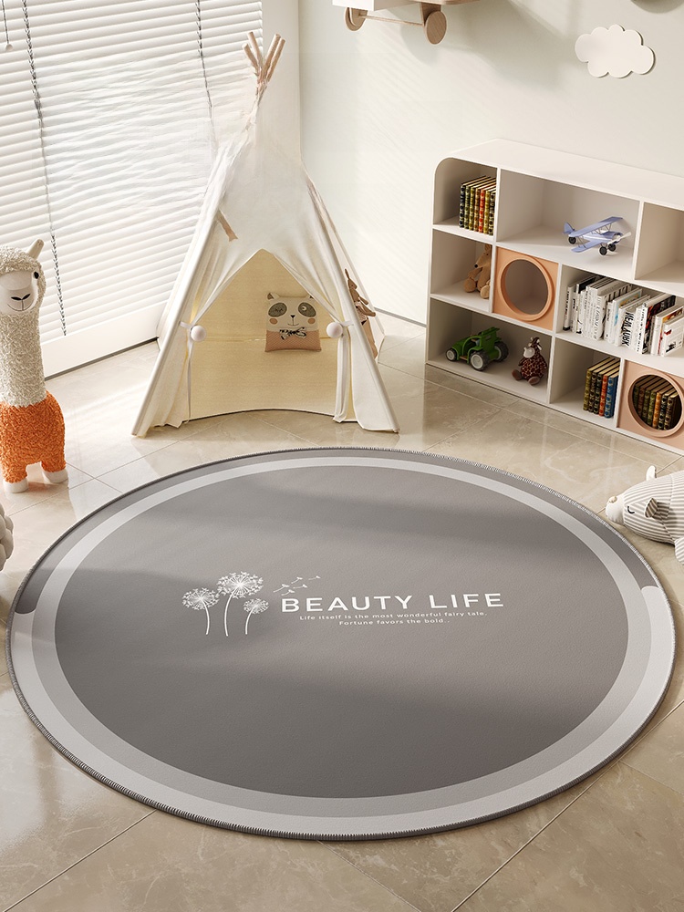 Round Computer Swivel Chair Bedroom Fancy Carpet Sofa