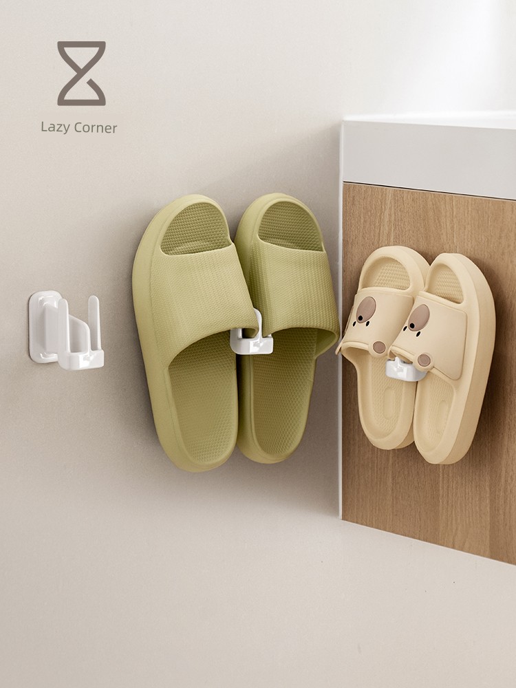 Lanjiaoluo Punch-Free Bathroom Slipper Rack Bathroom