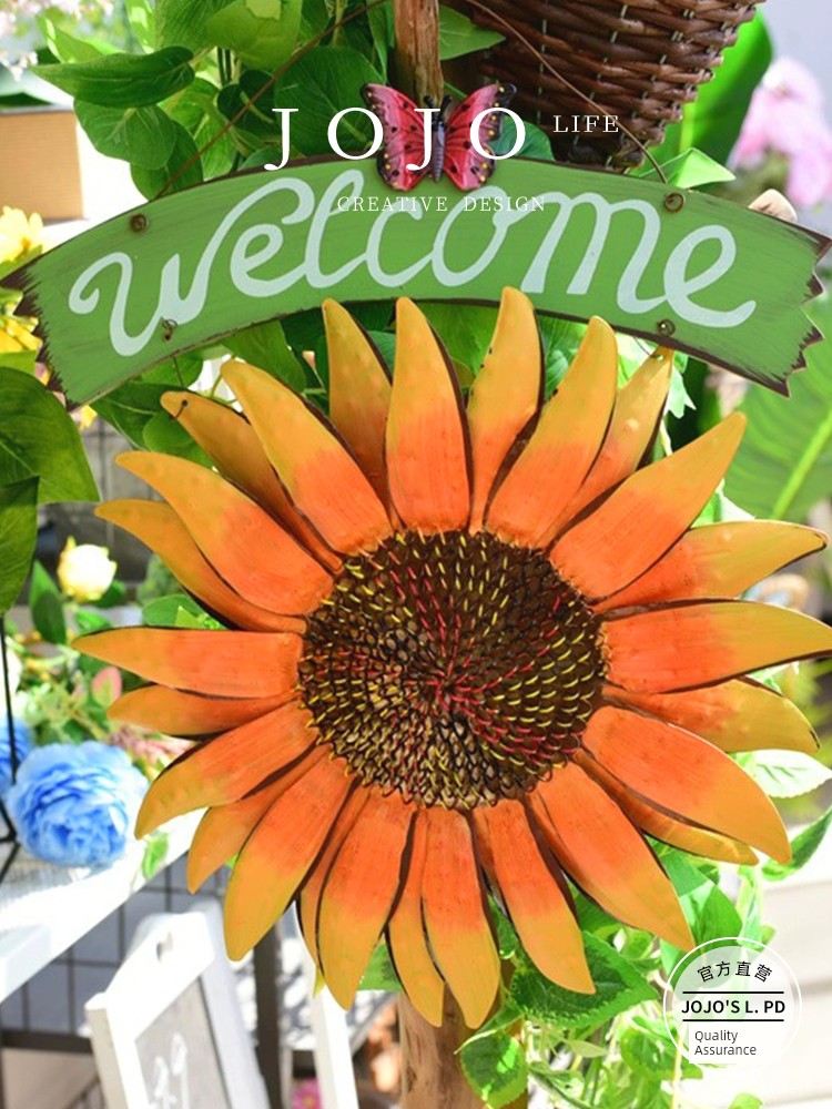 Jojo's L. Pd. Mr. Grocery. European Pastoral Style Wall Decorative Mural SUNFLOWER | Empty