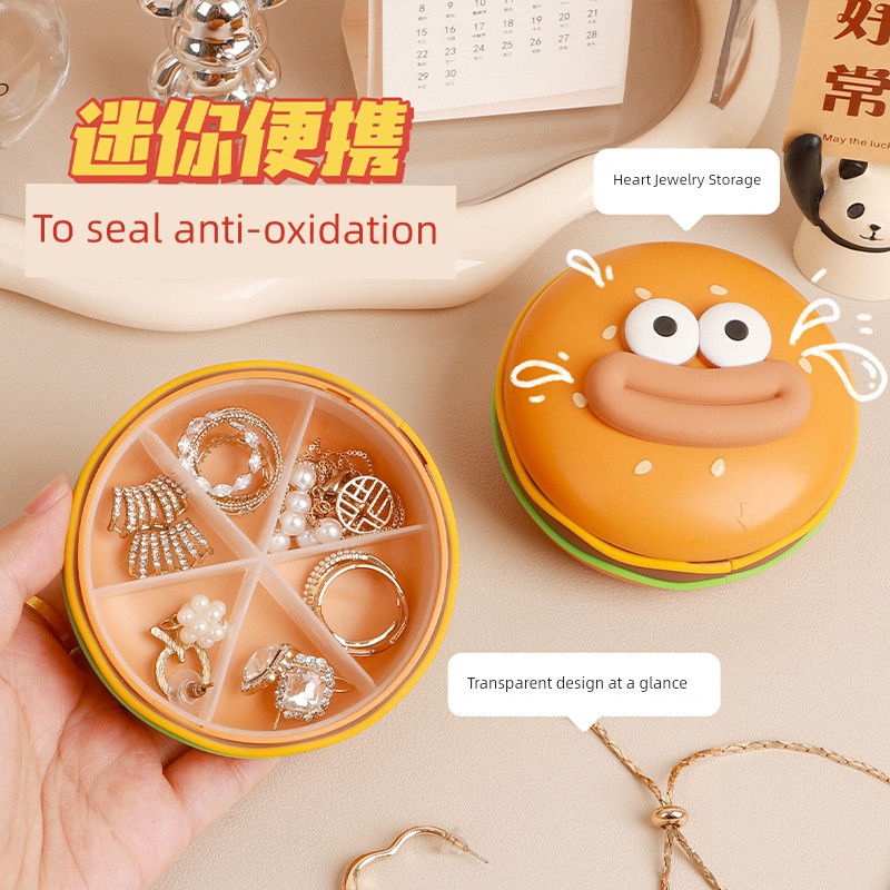Portable Jewelry Box Storage Box Stud Earrings Hand Jewelry Necklace Ring Small Exquisite Mini New Arrival Box