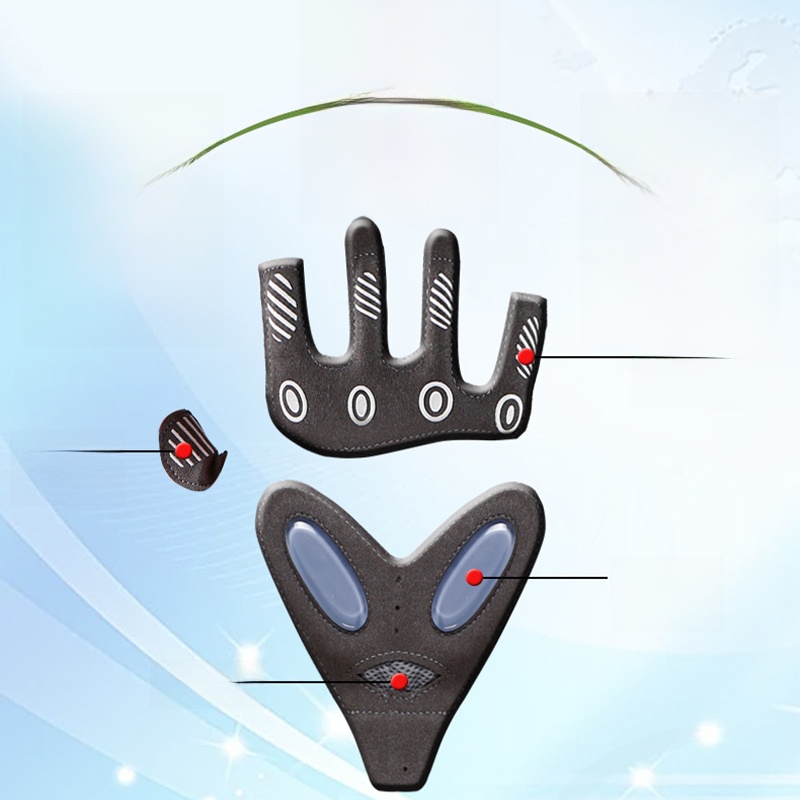 Half-Finger Fitness Gloves Women's Non Slip Abrasion Resistant Yoga Training Equipment Men's Wait Lifting Sports Horizontal Bar Cycling Boys