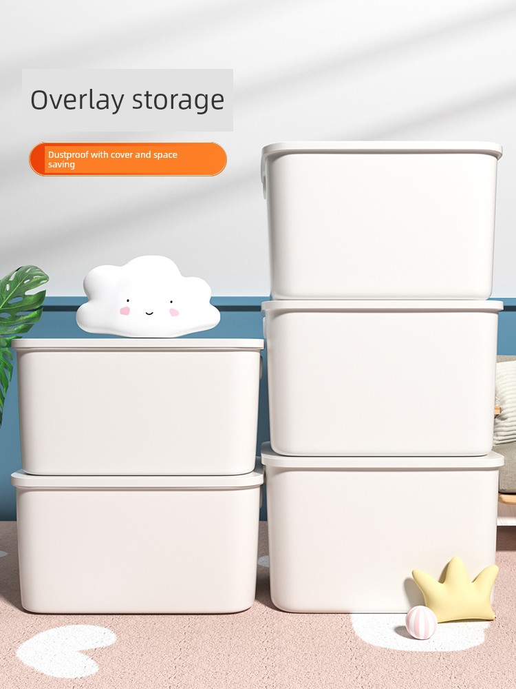 Plastic For Home Rectangular Storage Basket Toy Storage Box