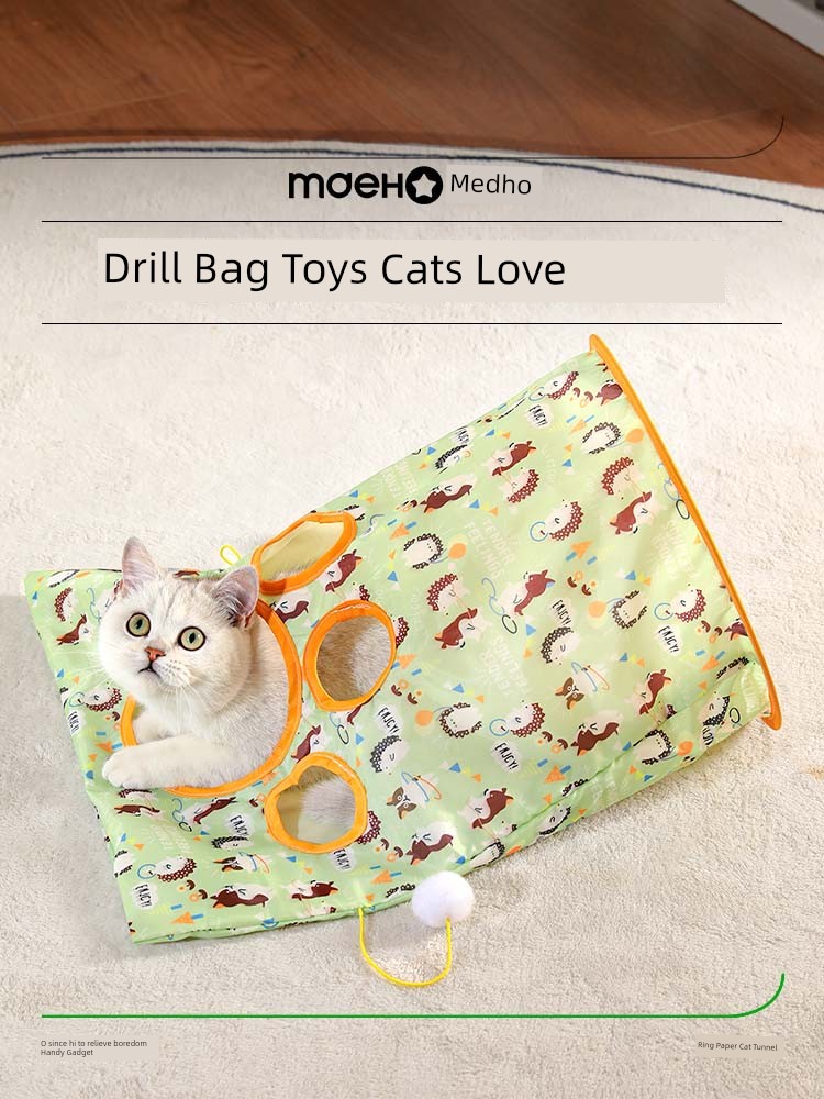 Self-Hi Relieving Stuffy Bag Ringing Paper Consumes Cat Teaser
