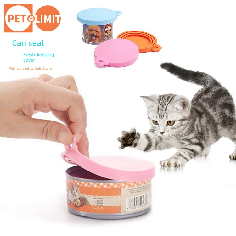 Big Sale Petlimit Pet Cat Can Lid for Airtight Container Sealed Supplies Dog Cat Neutral Spoon Refrigerator