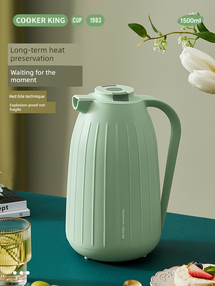 Cooker King Thermal Kettle Large Capacity Thermal Insulated Bottle Kettle 2024 New Arrival Household Teapot Dormitory Students Electric Kettle