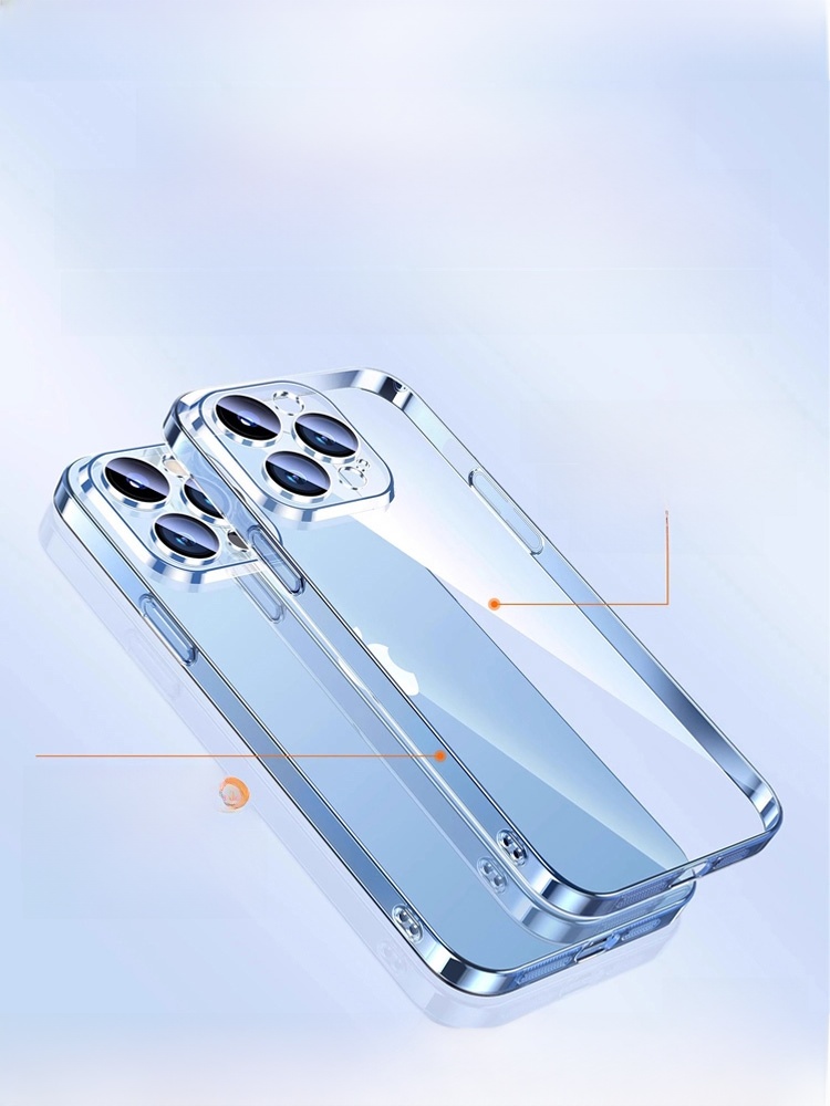 Minimalist Phone Case Silicone with Lens Protector Apple
