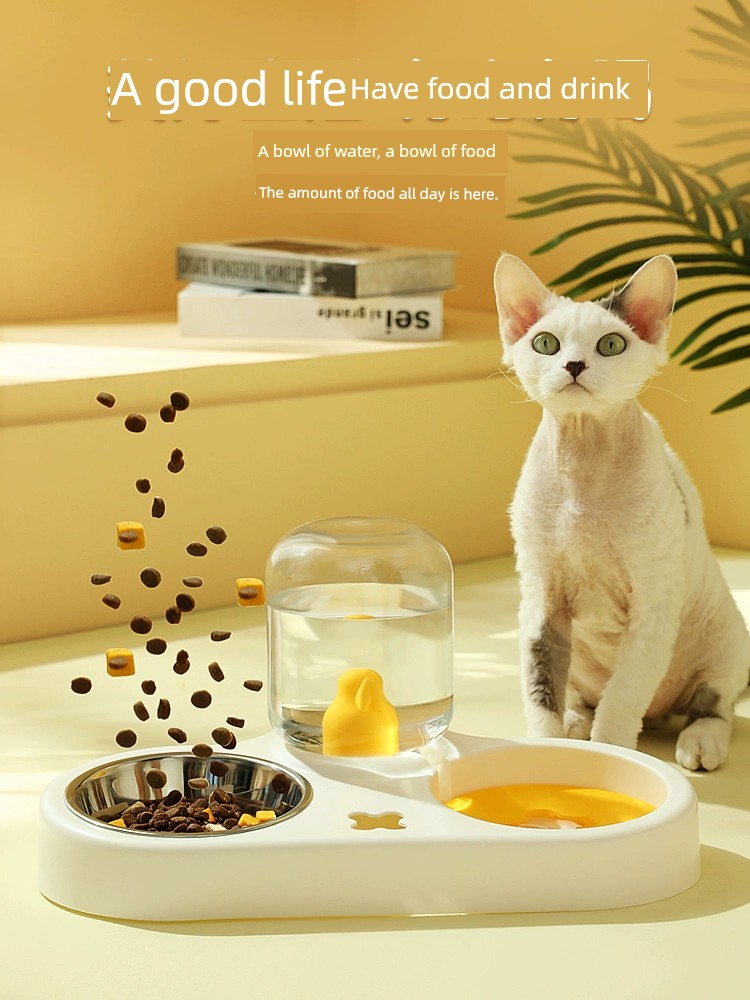 Automatic Protection Cervical Spine Anti-Tumble Cat Bowl