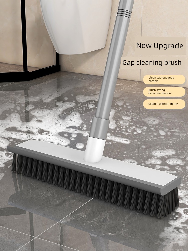 Floor Brush Floor Brush Toilet Long Handle Scrubbing Brush Floor Gap Bathroom Wall Washing Cleaning Bathroom Toilet Tile Washing