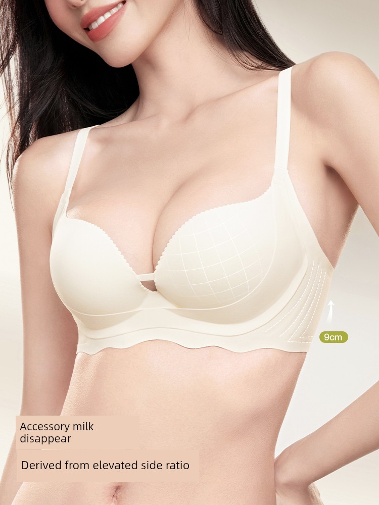Secret World Intimates Women's Push up Small Size Big Lifting Push-up Seamless Steel Ring Bra Bra