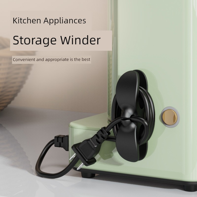 Kitchen Cable Winder For Home Flexible Cord Storage Holder Silicone Storage Cable Clamp Handy Gadget Electrical Storage Winding Wire