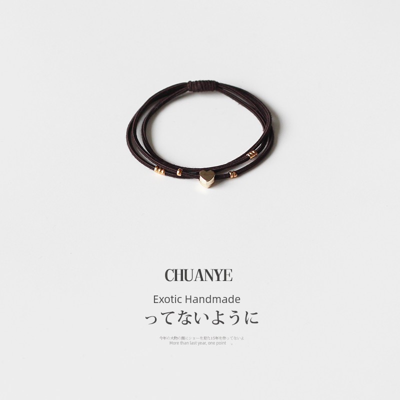Kawano Mini Heart Hairtie Tied Ponytail Hair Ring
