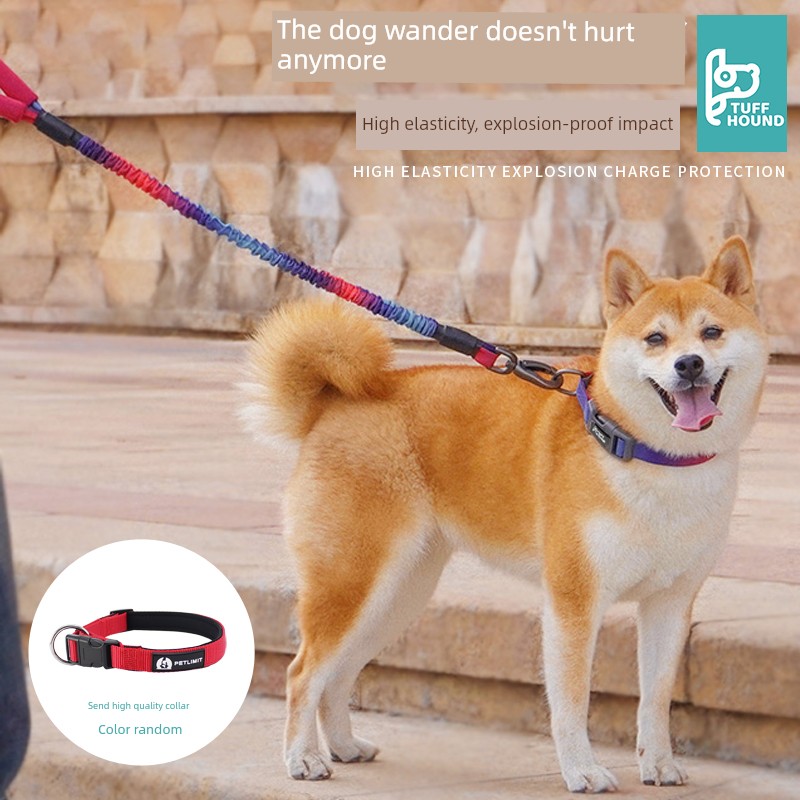 Dog Hand Holding Rope Explosion-Proof Border Collie Dog Rope Pet Dog Leash Medium Large Dog Dog Supplies Pet Supplies
