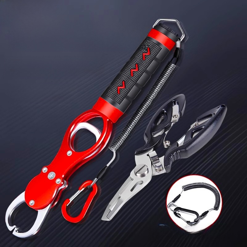 Control Large Stainless Steel Fish Clip Hook Forceps