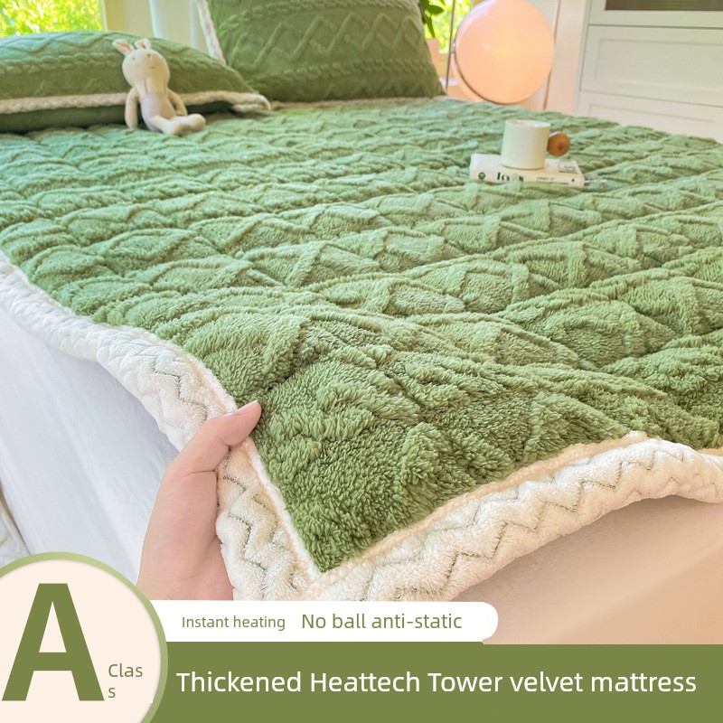 Single a Student Dormitory Chemical Fiber Washing Mattress Cotton Slip Clip Double Folding Machine Velvet Tower Mattress Fu Mattress Quilt
