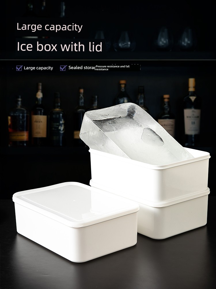 Big Ice Tray Boxes of Ice Box Utensils Bar Large Size with Lid Frozen Ice Box Ice Box Hard Ice Box Oversized Ice Cube Mold