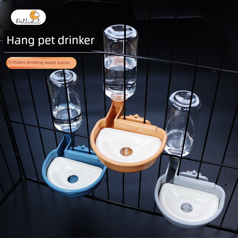Pet Dog Drinking Bowl Mouth Wet-Proof Cat Water Fountain Hanging Automatic Removable Water Dispenser Hanging Drinking Water Apparatus Machine