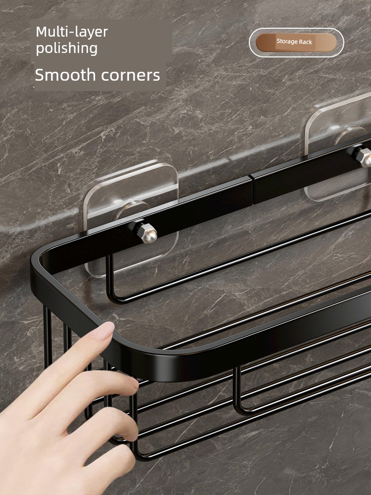 Punch-Free Toilet Wall-Mounted Shelves Tissue Box