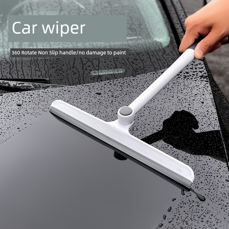 Scraping Glass Squeegee 360 Degrees without Dead Angle Wiper Blade Floor Scraping Water Truck Window Scraping Scrubbing Multifunction Cleaning Brush
