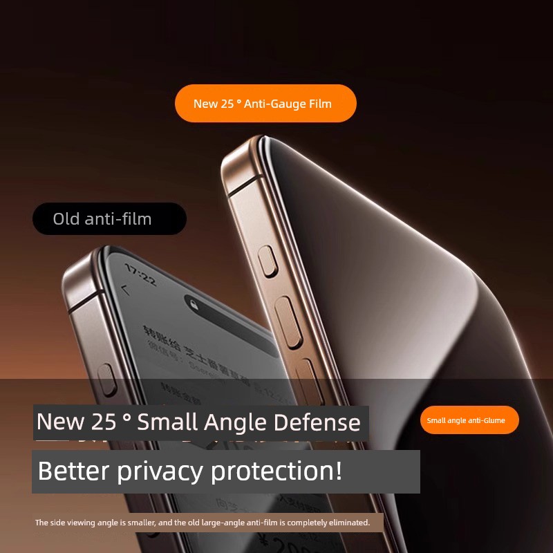 Suitable for Iphone16promax Anti-Peep Tempered Glass Film Apple 16/15 Anti-Peep Film 14 Mobile Phone Film 13 Privacy 12 New Arrival 11 Film plus Full Screen Cover Por Peep Screen PM Block XR